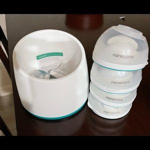 Brand new never used Teal Nanobebe bottles